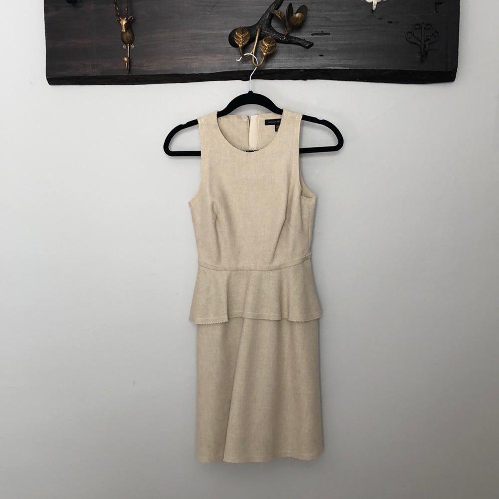 Banana Republic burlap work dress